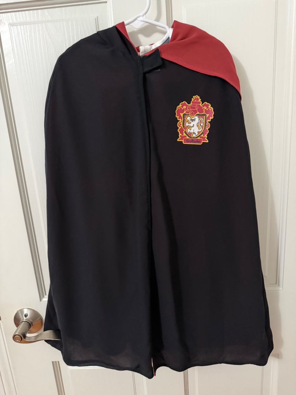 Kids Black and Red Cape Dress with Gryffindor Crest